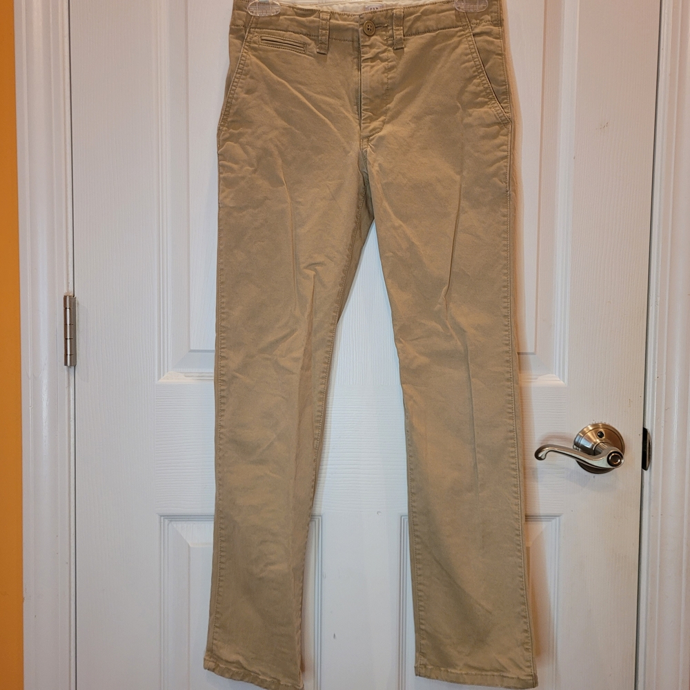 GAP Boy's Khaki Chinos Adjustable Waist Sz 12 Regular